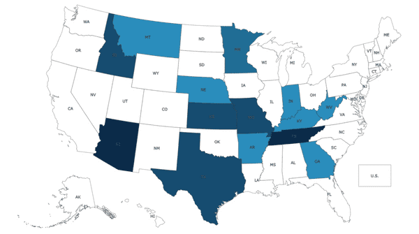 Equality Federation Drag Performance legislation map